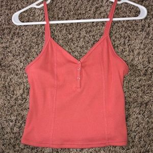 Top shop crop fitted tank